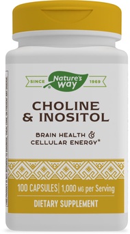 Nature's Way Choline & Inositol - 1,000 mg - Supports Brain Health & Cellular Energy* - Choline Bita