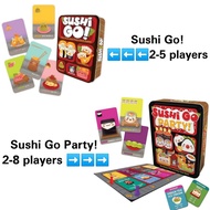 Authentic Gamewright Sushi Go Party! OR Sushi Go! Game Sushi Go The Pick and Pass Card Game in Metal