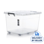 HOUZE 'ESSENTIALS' 95L Storage Box with Wheels