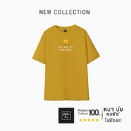 Oversized T-shirt USA Thick And Soft Fabric Beautiful Shape Neck Comfortable (C5 Sunflower)