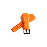 【Import King Original】Compatible with Watch Parts Bell &amp; Ross BR01% Gangnam% Rubber Belt for BR03 Outside 24mm Orange PVD