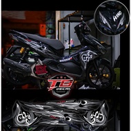 Tem AB 2016-2019 Đen chữ Եàu - ND STICKERS