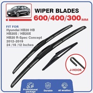 Car Front Rear Wiper Blades For Hyundai HB20 HB HB20S HB20X 2012–2019 RSpec Concept Window Windscree