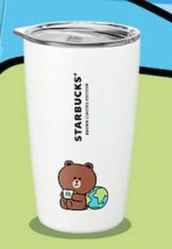 Line friends starbucks earth brown 杯