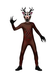 Halloween Elk Nights In The Forest Deer Kids Cosplay Costume Owl Party 99 Night ForestHorror Game Se