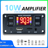 Bluetooth Amplifier Board 10W 2x5W Mini Amplifier with Bluetooth Module, USB, TF, FM, AUX, DC 5V for
