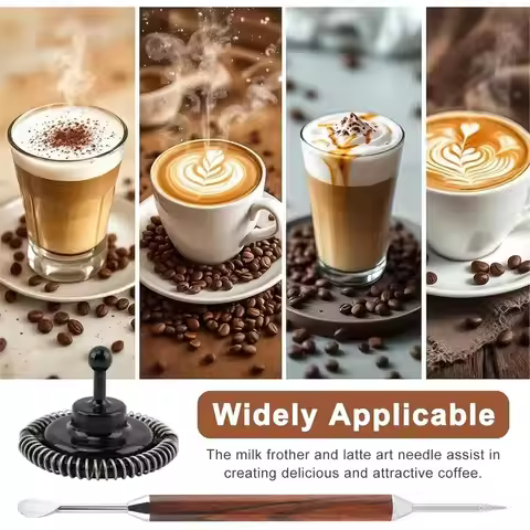 Milk Frother Replacement for Luxe Cafe ES601 ES655 ES701 Models Whisk Accessories with Latte Art Nee