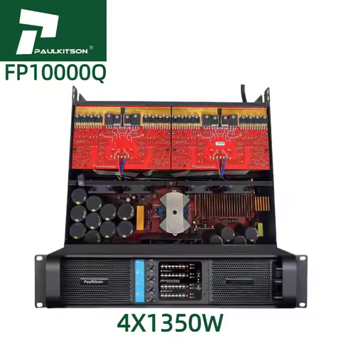 Paulkison Amplifier FP10000q Audio Professional Power Amplifier 4 Channel 10000 Watt Speakers Power 