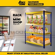 RACKZONE 4 Level Rak Kedai Runcit Shop Store Rack Shelf Storage Rack Heavy Duty Boltless Rack Rak Be