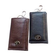 GANTUNGAN 3-FOLD CAR LOGO KEYCHAIN WALLET SYNTHETIC MATERIAL 3-FOLD WOODEN KEYCHAIN WALLET FIT STNK 