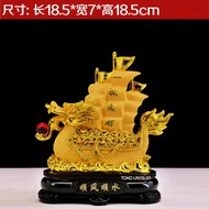 Dragon Ship Boat Statue Dragon Statue Fengshui Decoration