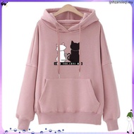 Harajuku  Men/Women's Long Sleeve cute cat  Printed Casual Pullover Top Causal Thicken Hoodies Coupl