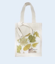 Nu Canvas Tote Bag Ecoprint Tas Wanita Bahan Kanvas Skin Motif Daun