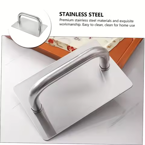 Stainless Steel Burger Dough Press with Handle Kitchen Baking Tool for Pastries Cookies and Kitchen 