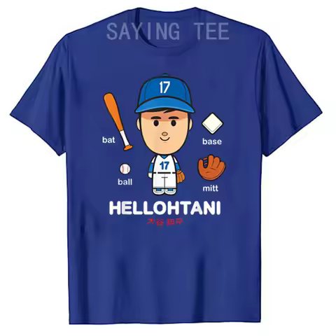 Shohei Ohtani Los Angeles Baseball HellOhtani MLBPA T-Shirt Cute Baseball Lover Graphic Tee Short Sl