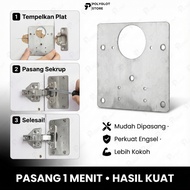 Cupboard Door Hinge Repair Plate/ Cabinet Door Hinge Plate Hinge Repair Plate