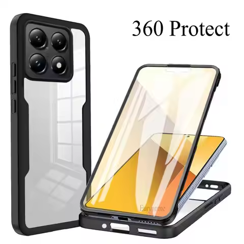 Case For Xiaomi POCO F6 PRO X6 M6 X5 F5 Redmi Note 13 Pro Plus 360 Shockproof Built in Screen Protec