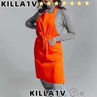 KILLA1V BBQ Apron, Waterproof Polyester Work Clothes Apron,  Cleaning Cooking Baking Kitchen Chef Pr