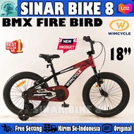 Sepeda Anak Laki BMX WIMCYCLE FIREBIRD BAN 3.0 Ukuran 18 Inch