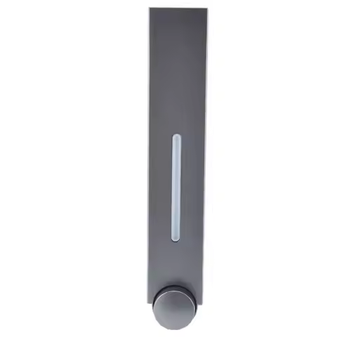 Plastic Hand Soap Dispenser Black Grey 420ML Capacity Shampoo Dispenser Refillable Push Type Liquid 