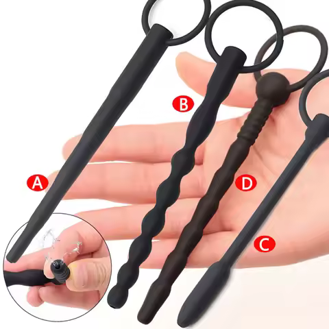Hollow Silicone Urethral plug sound prostate massage adult toys for men urethra dilator mens masturb