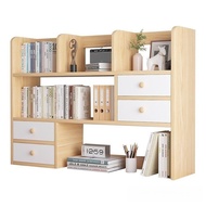 LAIFU Bookshelf Desktop Shelf Bedroom Office Desk Small Multi Tier Shelf Living Room Desk Storage Si