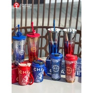 【100% Original CHAGEE】LIMITED EDITION LIMITED STOCK Thermos Cup Stainless Steel Tumbler Cup Straw