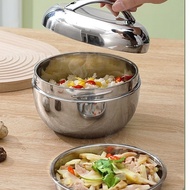 Stainless Steel Insulated Children's Insulated Rice Bowl Student Hot Rice Cylinder Compartmented Lun