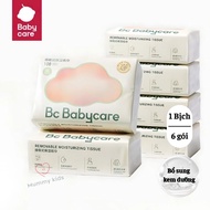 [Pack of 6] Premium Bc Babycare moisturizing tissue in retractable form, moisturizes baby's skin, so
