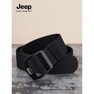 Jeep jeep Belt Men's Trendy Canvas Young All-Match Belt Youth Outdoor Overalls Nylon Belt