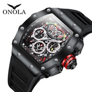 New Style ONOLA Multifunctional Fashion Sports Waterproof Quartz Men's Watch Silicone Band