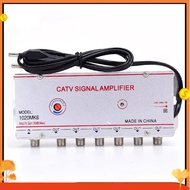 CATV Signal Amplifier Indoor Signal Amplifier Home Tv Equipments 45Mhz to 860MHz 1 in 6 Out EU Plug