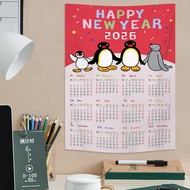Cartoon Calendar Wall Hanging Tapestry Cute Wall Backdrop Decoration 2026 Calendar Hanging Wall Clot