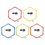 [mfnpqcn] 5 Pieces Agility Rings Exercise Rings Practical Soccer Training Rings Set