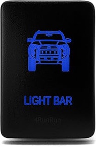 Logo Light Bar Switch for 5th Gen 4Runner Blue Push Button 32mm
