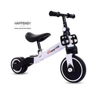 兒童平衡車三輪腳踏車男女寶寶玩具車兩用摺疊學步車三合一滑行車