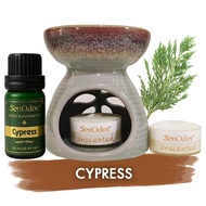 Oil Burner + Cypress Pure Essential Oil