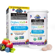 SG stock | Garden of Life Dr. Formulated Probiotics | Organic Kids + | Tasty Organic Berry Cherry | 30 Yummy Chewables