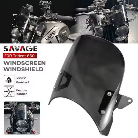 Motorcycle Windscreen For Trident 660 2021-2026 Headlight Fairing Airflow Deflector Wind Shield Scre