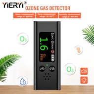 Yieryi Portable Ozone Detector Air Quality Monitor with Temperature & Humidity Sensor USB Rechargeab