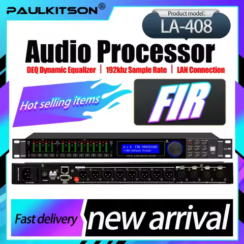 Paulkitson LA Series Digital Audio Processor 192KHz Professional Processor Audio 64-Bit DSP With Fir