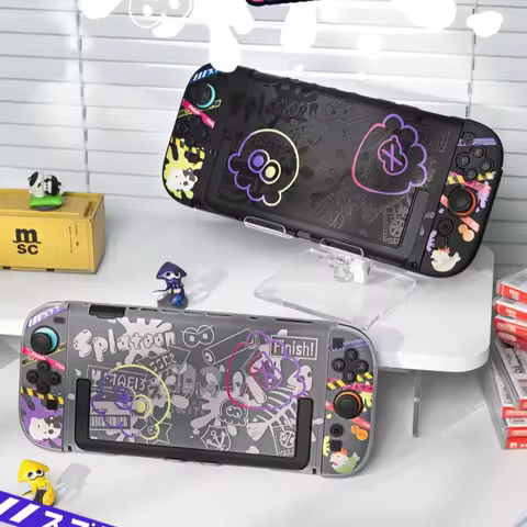 Switch 2 Oled Game Console Protective Hard Shell Splatoon 3 Anti Scratch Shockproof Protective Switc