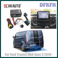 VKAUTO กล้องมองหลังสําหรับ Ford After Transit Mk8 พร้อม Sync 3 2018 ~ Adapter Cable Backup Parking Rear View Camera Kit CCD HD