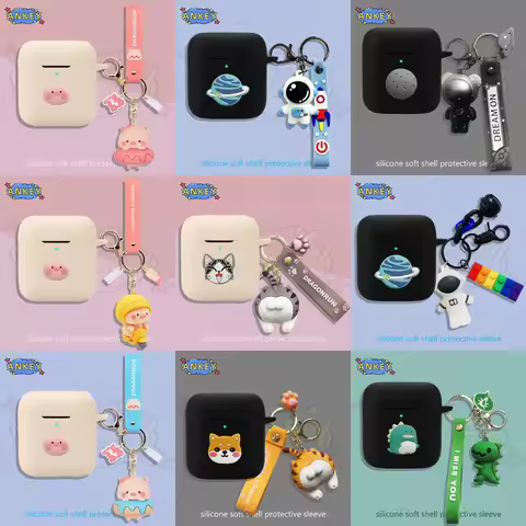 for Marshall Minor III IV Case Cute Astronaut Silicone Earbuds Soft Protective Headphone Cover Heads