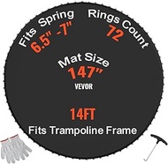 VEVOR Replacement Trampoline Mat, Jumping Mat Fits 12/13/14/15 ft Frame, Universal Jumping Round Tra