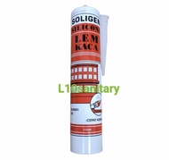 Lem Botol SOLIGEN / Lem Kaca Sealant SOLIGEN / Lem Sealent Tembak SOLIGEN BLACK WHITE CLEAR