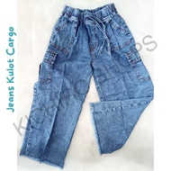 Children's Cargo Jeans Culottes 4/ 6 - Kichiro Shops