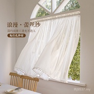 Bedroom Kitchen Window Screen Curtain Half Living Room Lace Curtain American Curtain Balcony Floatin