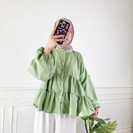 Tq88indonesia Tops LatestWanitas Mirsana Pleated Blouse Trendy Blouse/