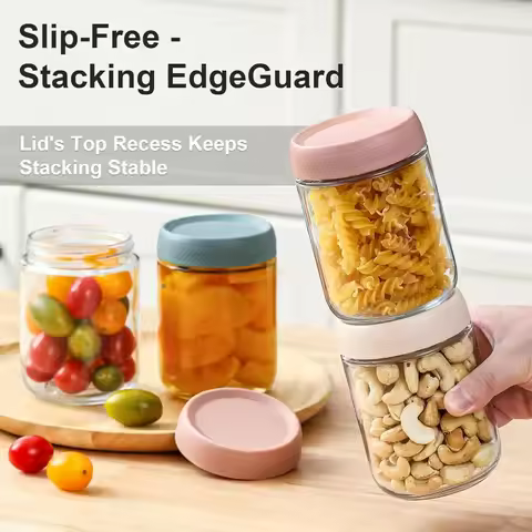 Kitchen Sealed Jar Coffee Bean Storage Bottle Kitchen Food Grain Tea Glass Jar Fresh Storage Jar Oat